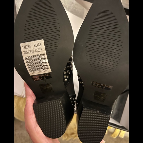 NWTl ShuShop ”Zsa Zsa” Studded Embellishments Heeled Ankle Boots/ Boot… - Picture 7 of 8